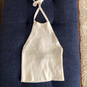 Cropped halter top